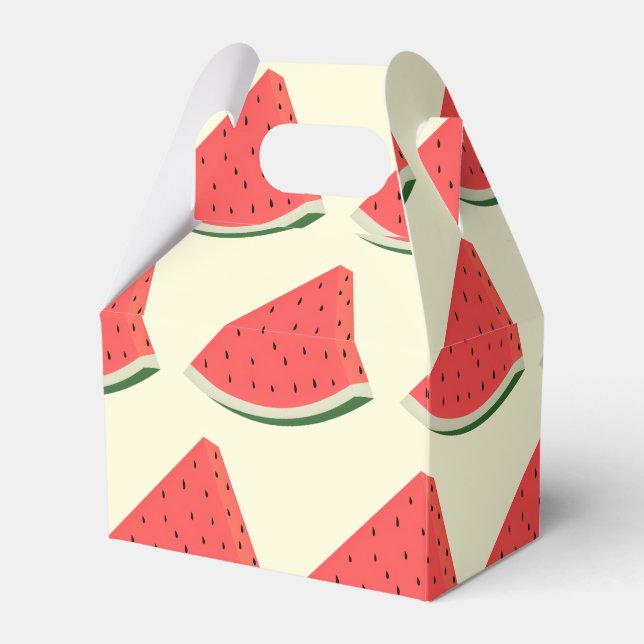 Watermelon Favour Box - Sweet - Custom Colours (Front Side)