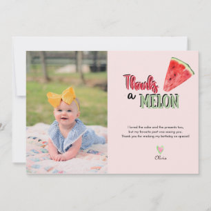 Watermelon   First Birthday Thank You