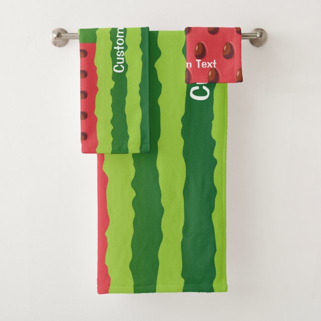 Watermelon Flag Bath Towel Set (Insitu)