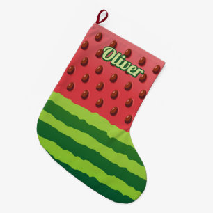 Watermelon Flag Christmas Stocking