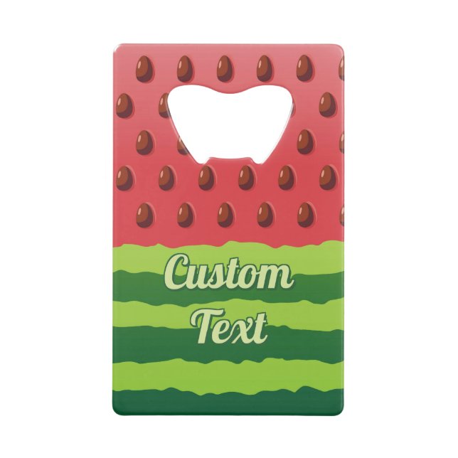 Watermelon Flag Credit Card Bottle Opener (Front)