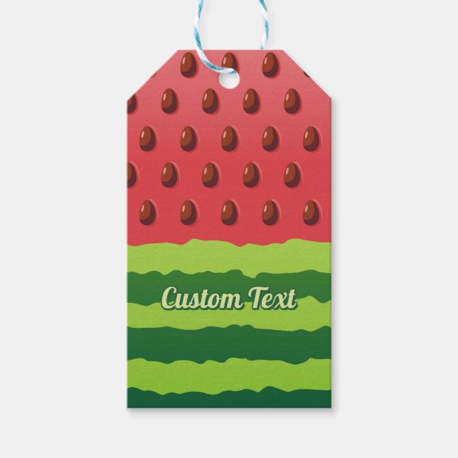 Watermelon Flag Gift Tags (Front)