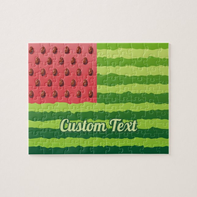 Watermelon Flag Jigsaw Puzzle (Horizontal)
