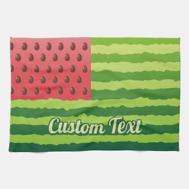 Watermelon Flag Kitchen Towel (Horizontal)
