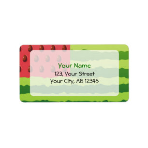 Watermelon Flag Label