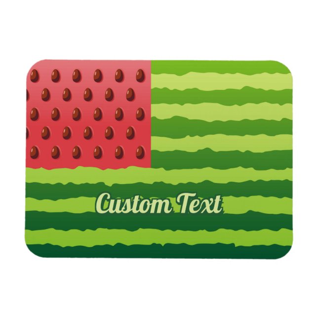 Watermelon Flag Magnet (Horizontal)