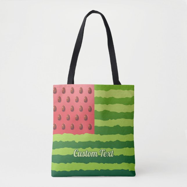 Watermelon Flag Tote Bag (Front)