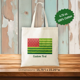 Watermelon Flag Tote Bag