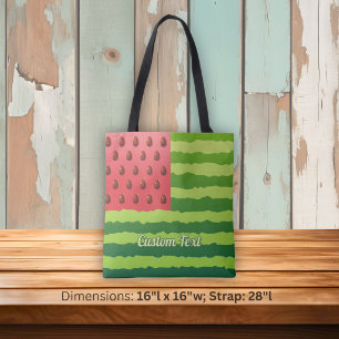 Watermelon Flag Tote Bag