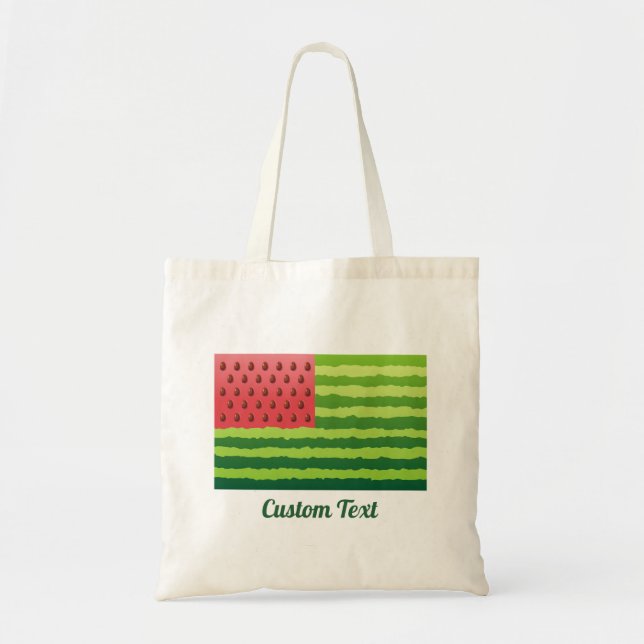 Watermelon Flag Tote Bag (Front)