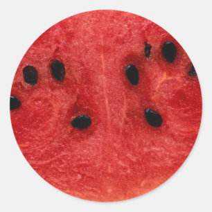 Watermelon Flesh Classic Round Sticker
