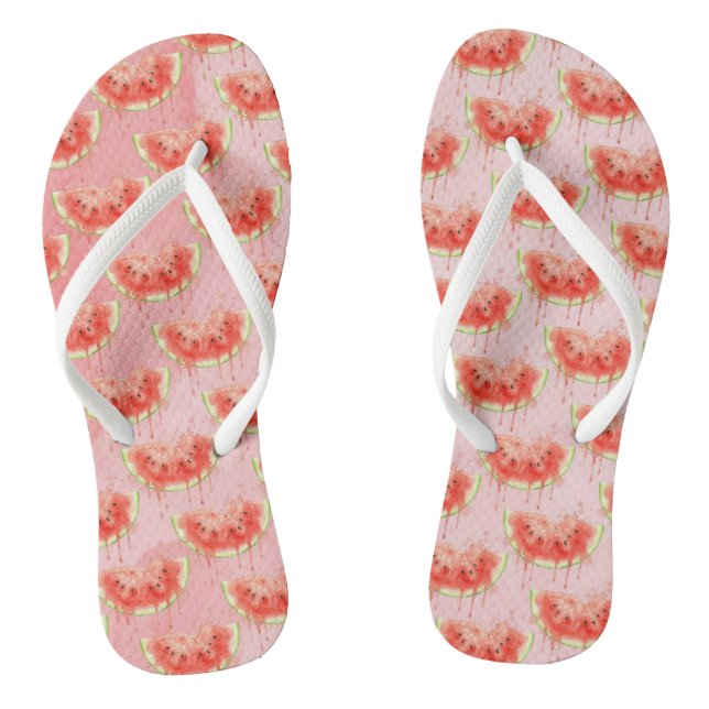 Watermelon Flip Flops (Footbed)