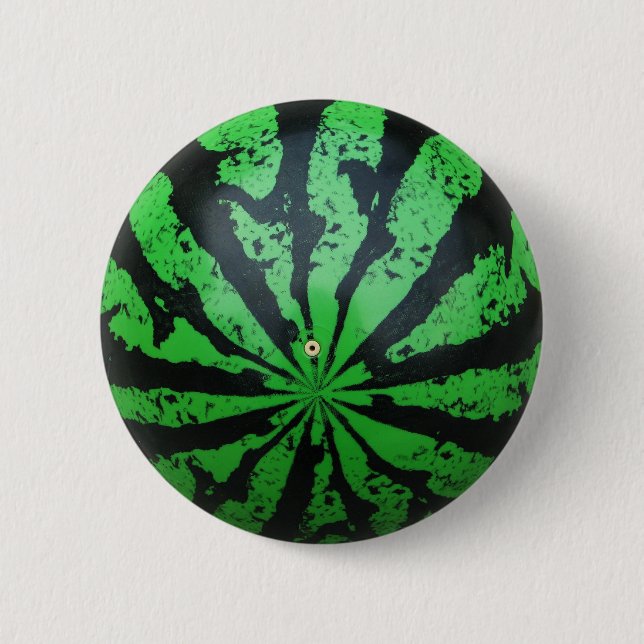 Watermelon Football / Soccer Ball 6 Cm Round Badge (Front)