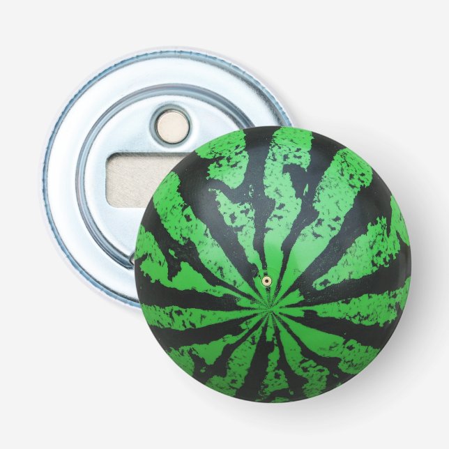Watermelon Football / Soccer Ball Bottle Opener (Front)