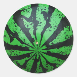 Watermelon Football / Soccer Ball Classic Round Sticker