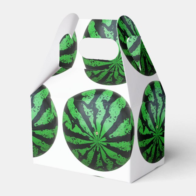 Watermelon Football / Soccer Ball Favour Box (Front Side)
