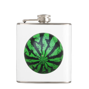 Watermelon Football / Soccer Ball Hip Flask