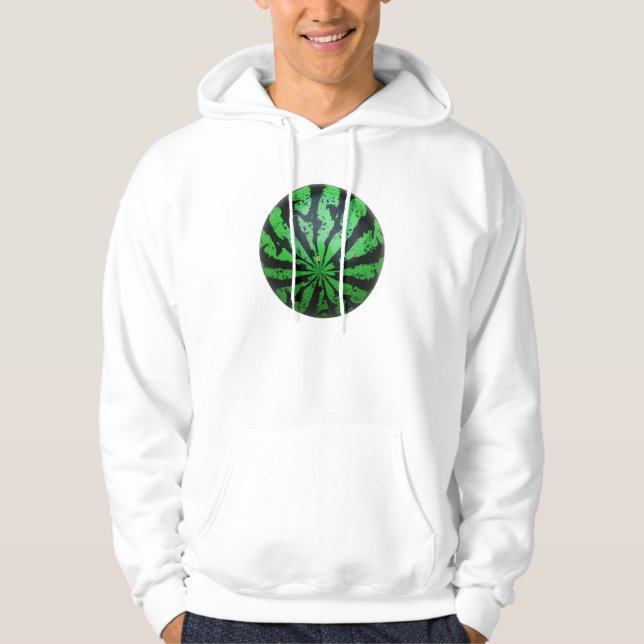 Watermelon Football / Soccer Ball Hoodie (Front)
