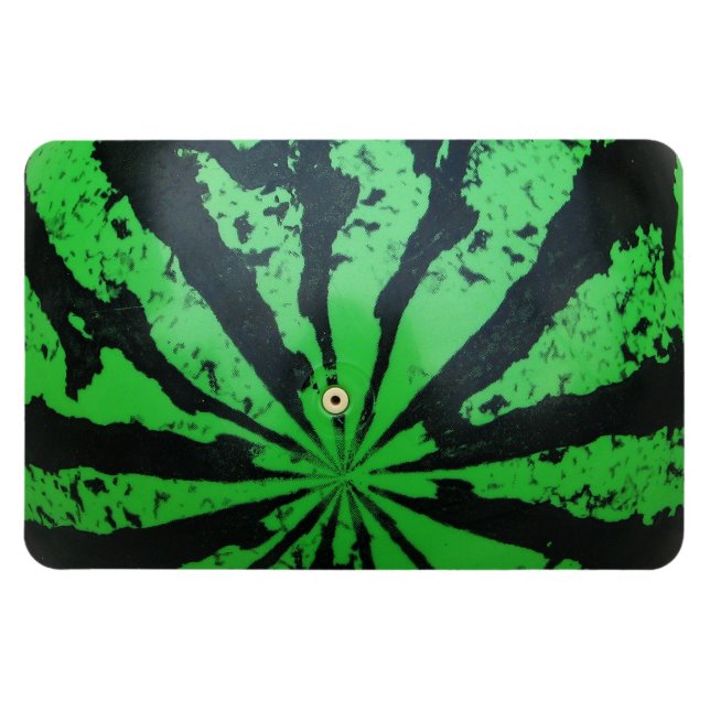 Watermelon Football / Soccer Ball Magnet (Horizontal)