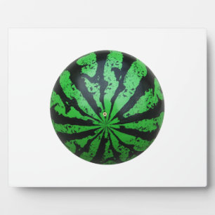 Watermelon Football / Soccer Ball Plaque