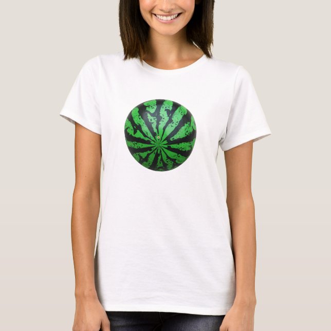 Watermelon Football / Soccer Ball T-Shirt (Front)