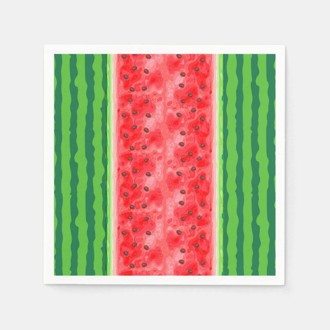 Watermelon fresh summer fruit napkin (Front)