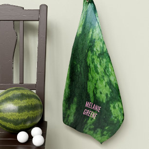 Watermelon Fruit Rind Green Golf Towel