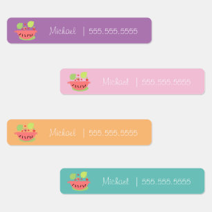 Watermelon Fruit School Class Lunch Name Number