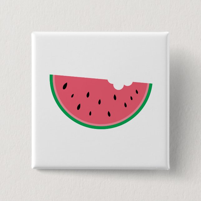 Watermelon Fruit Sweet Health Fresh 15 Cm Square Badge (Front)