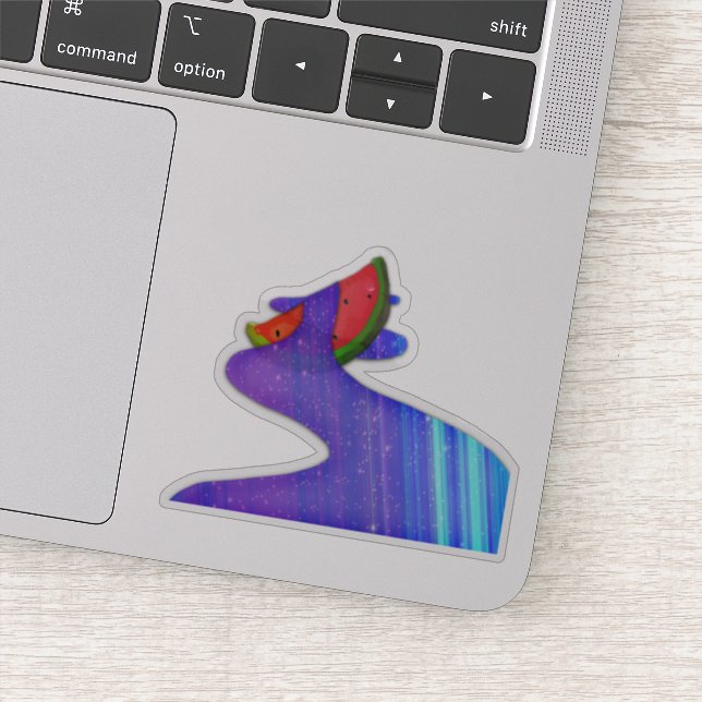 Watermelon Galaxy Sticker (Detail)