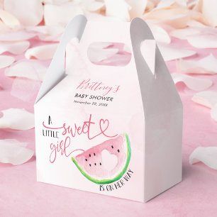Watermelon Girl Pink Baby Shower  Favour Box