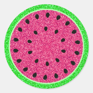 Watermelon Glitter Fruit Food Envelope Seal