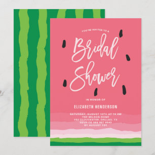 Watermelon Gradient Modern Bridal Shower Invitation