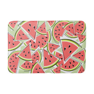Watermelon Green bath mat