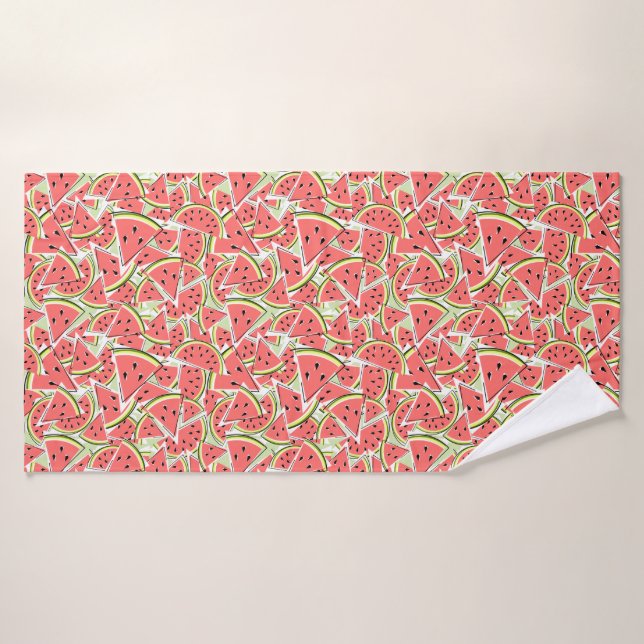 Watermelon Green Bath Towel (Bath Towel)