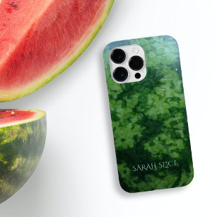Watermelon Green Fruit Rind Monogrammed Case-Mate iPhone 14 Pro Max Case