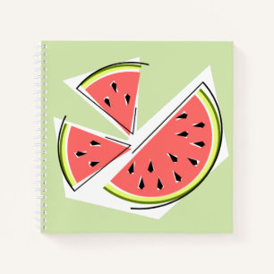 Watermelon Green Pieces Notebook