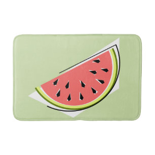 Watermelon Green Slice bath mat