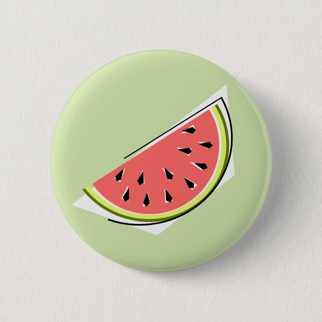 Watermelon Green Slice button (Front)