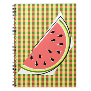 Watermelon Green Slice Check Notebook
