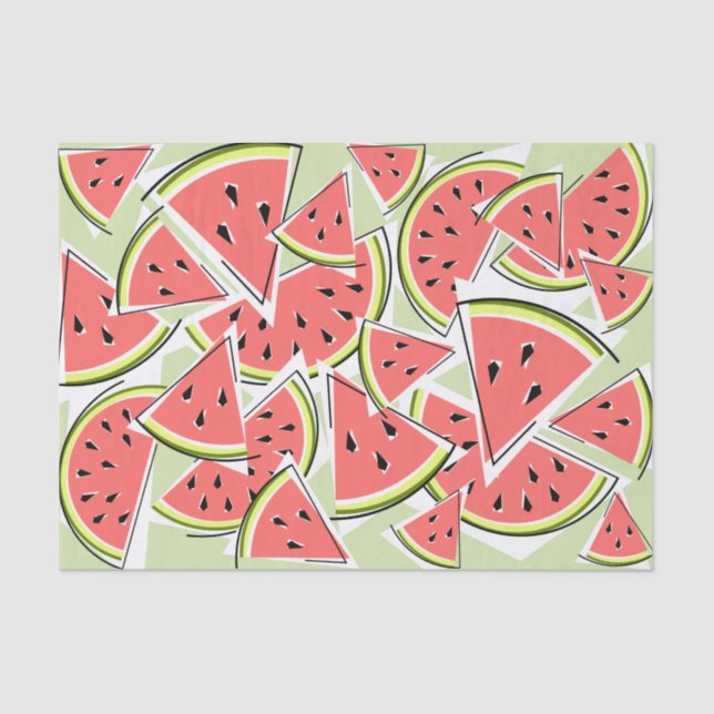 Watermelon Green tissue paper (Front)