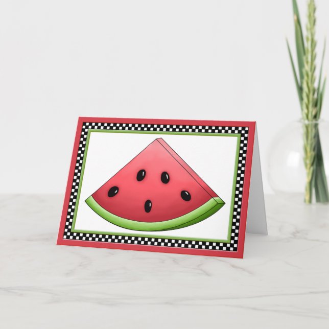 Watermelon Greeting Card (Front)