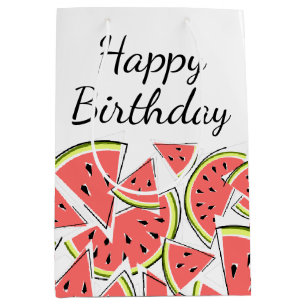 Watermelon Happy Birthday Medium Gift Bag