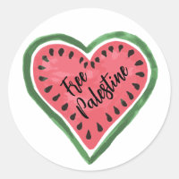 Watermelon Heart "Free Palestine"