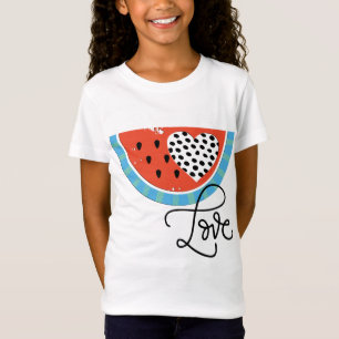 Watermelon Heart Love Fruit Pool Party Swim T-Shirt