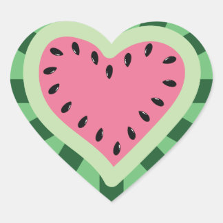 Watermelon Heart Sticker