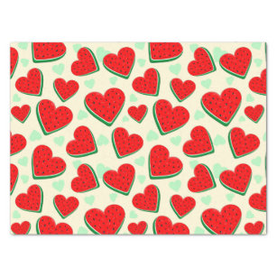 Watermelon Heart Valentine's Day Free Palestine Tissue Paper