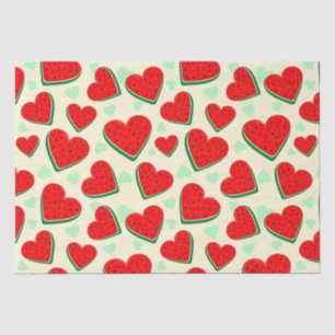 Watermelon Heart Valentine's Day Free Palestine Tissue Paper