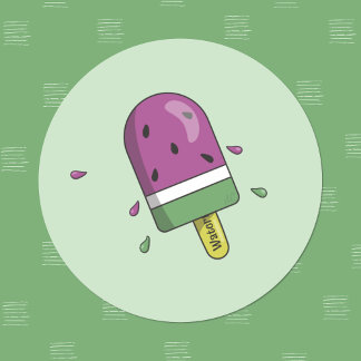 Watermelon Ice Cream Bar Kid Stickers