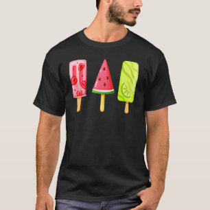 Watermelon Ice Cream Popsicle Ice Lolly   Summer T-Shirt